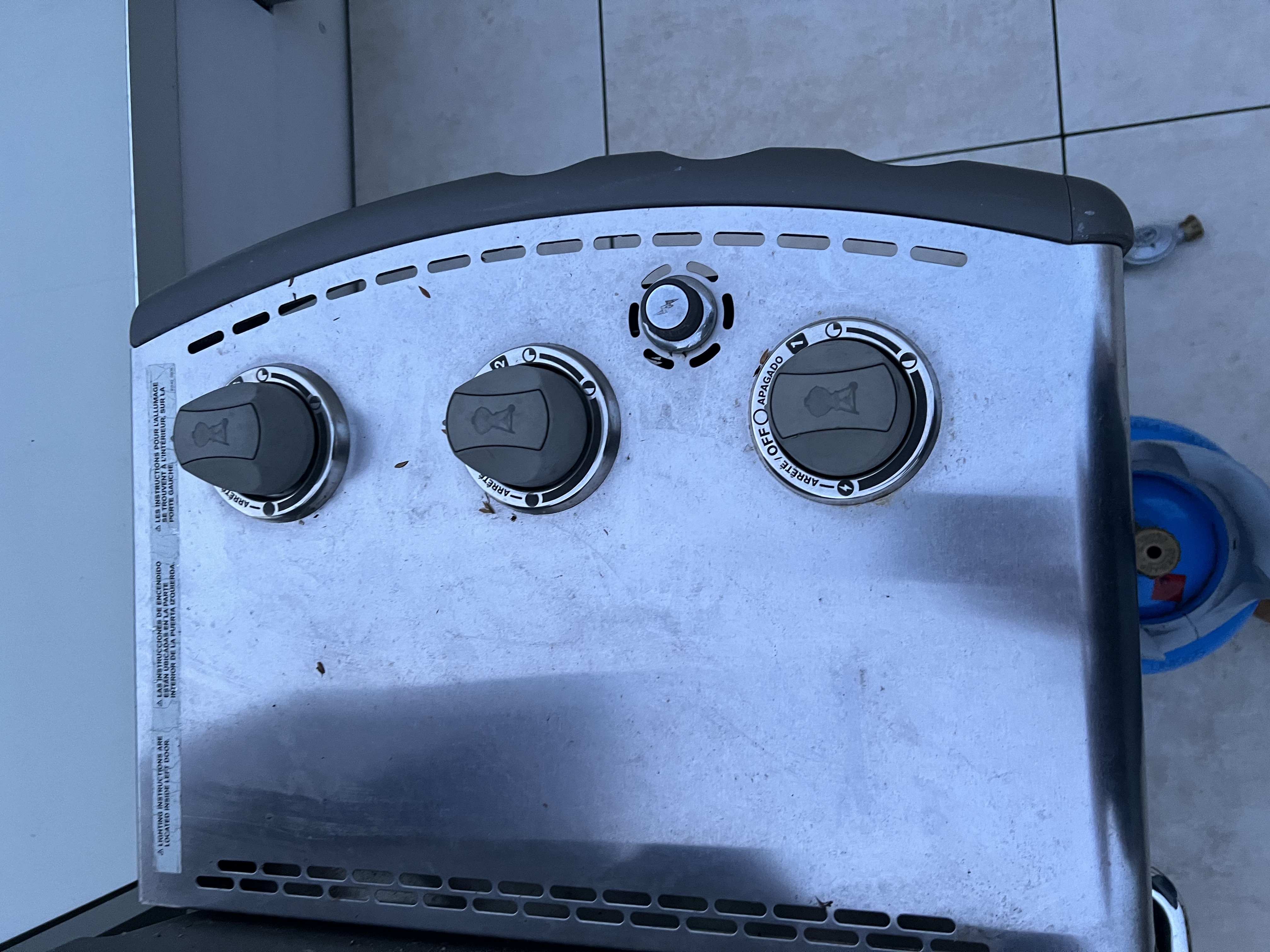 Weber Genesis E-310, état initial — détail